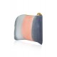 ISABELLA POUCHETTE HAND-PAINTED LEATHER SILVERY PEACH