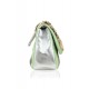 ISABELLA HAND-PAINTED LEATHER BAG SILVERY LIME