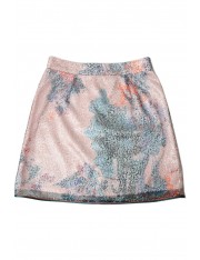 ELIE SEQUINED CORAL SKIRT