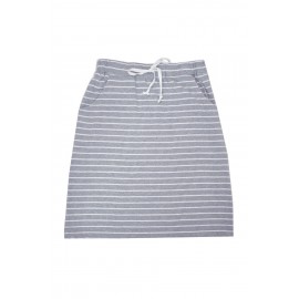 MIKO COTTON MIDI SKIRT GREY