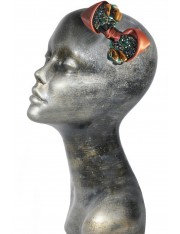 LIRA HAIR CLIP クリスタルで宝飾されたヘアクリップ（ラックス・チョコレート）