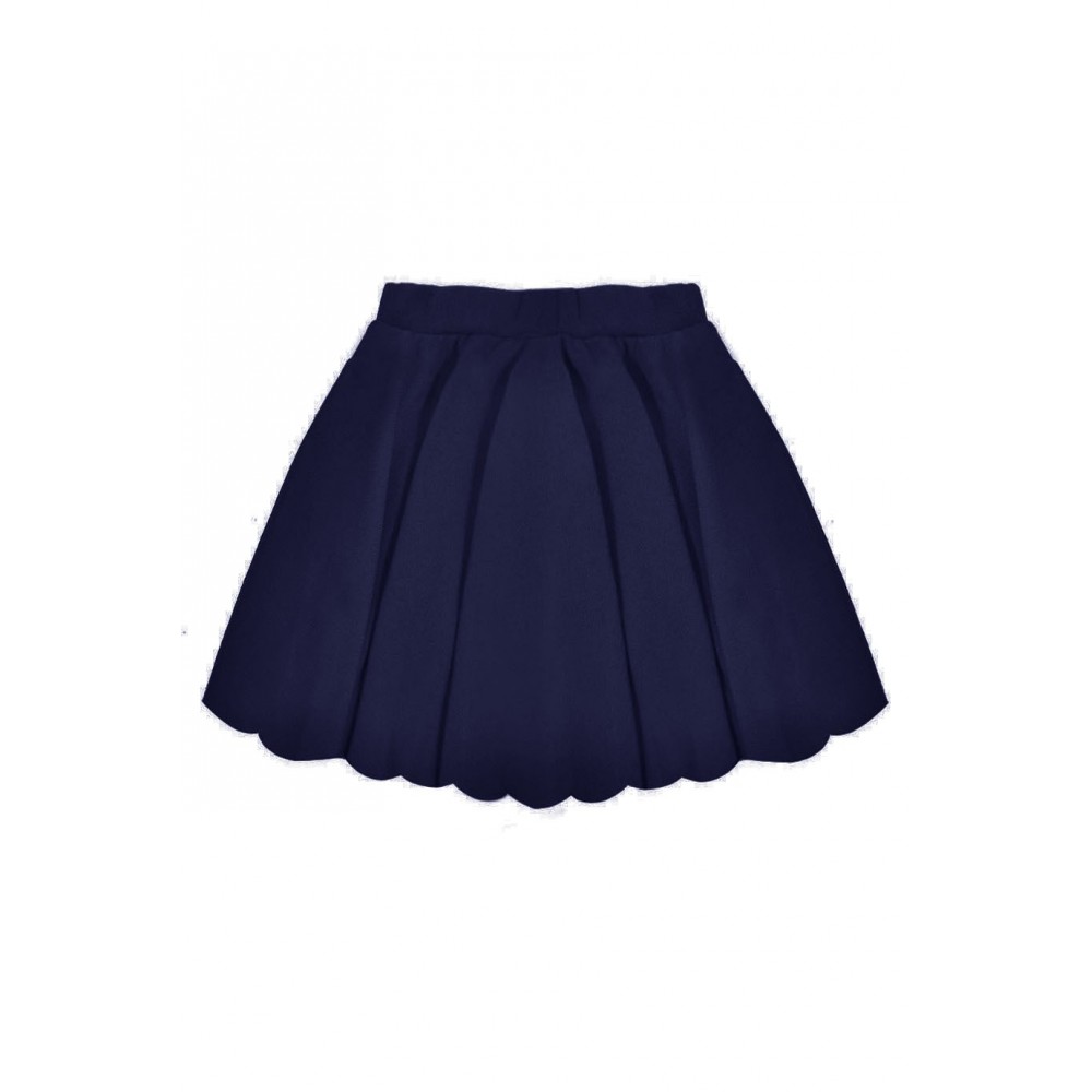 1IZ Plain Navy Junior Pleated Skirt