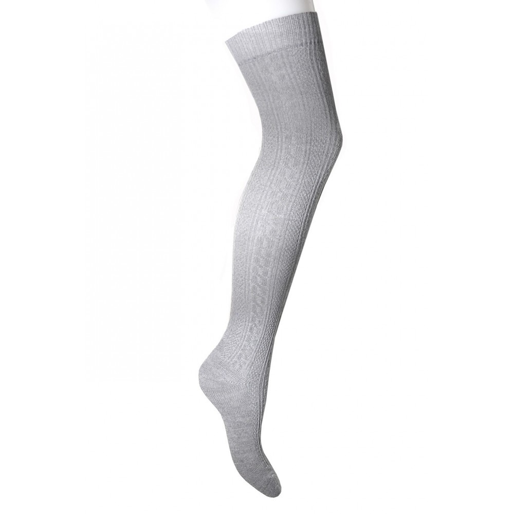Soft-Ribbed Above The Knee Socks