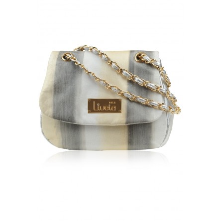ISABELLA HAND-PAINTED LEATHER BAG SILVERY LEMON