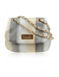 ISABELLA HAND-PAINTED LEATHER BAG SILVERY LEMON