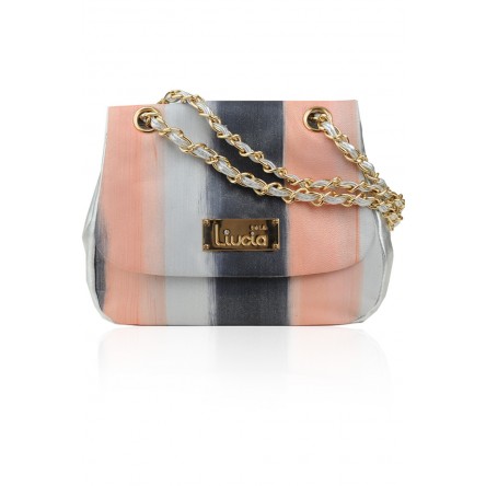 ISABELLA HAND-PAINTED LEATHER SILVERY PEACH
