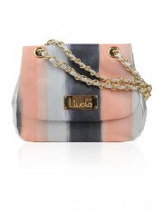 ISABELLA HAND-PAINTED LEATHER SILVERY PEACH