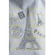 LOVE PARIS CANVASS SHOULDER BAG