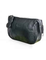 LUCY MATTE BLACK LEATHER BAG
