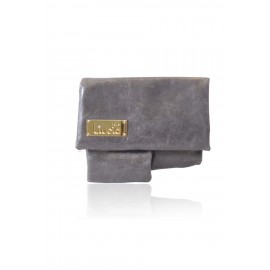 ORIGAMI LEATHER BAG ANTHRACITE GREY