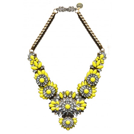 ALIX CRYSTALIZED STATEMENT NECKLACE