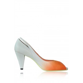 SUNSET LEATHER HEELS ORANGE CRUSH - Sold Out