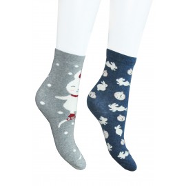 SET OF 2 BUNNY COTTON SOCKS - Sold Out