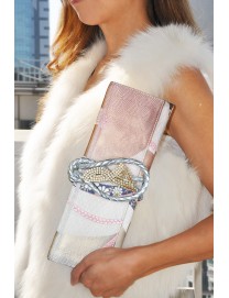 Ai.2 Obi Knot Leather Straps Clutch Bag