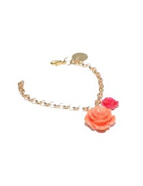 Rose Coral 18K Gold-Plated Bracelet