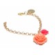 Rose Coral 18K Gold-Plated Bracelet