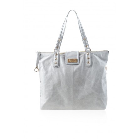 Kaia Leather Bag Dove Grey