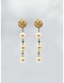 Roman Gold Pendant Earrings